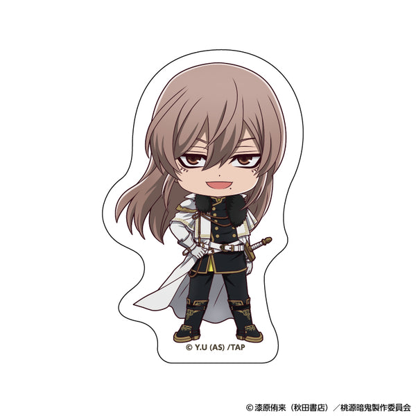 『桃源暗鬼』ダイカットステッカー 人狼デフォルメ (桃寺 神門)