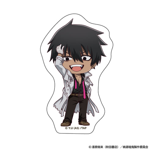 『桃源暗鬼』ダイカットステッカー 人狼デフォルメ (桃角 桜介)