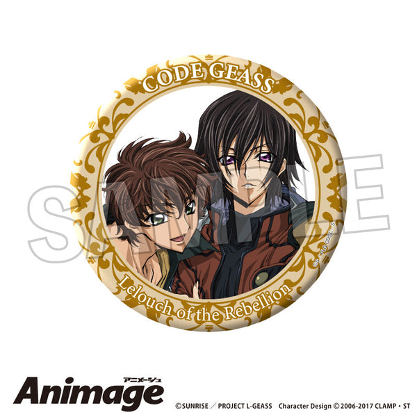 『コードギアス 反逆のルルーシュ』Animageギラギラ缶バッジ 大 A【202506再販】