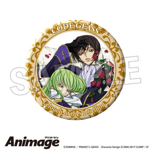 『コードギアス 反逆のルルーシュ』Animageギラギラ缶バッジ 大 C【202506再販】