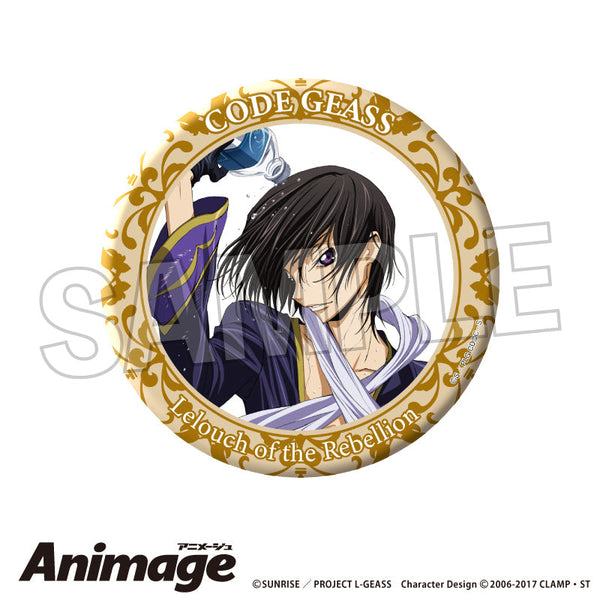 『コードギアス 反逆のルルーシュ』Animageギラギラ缶バッジ 大 D【202506再販】