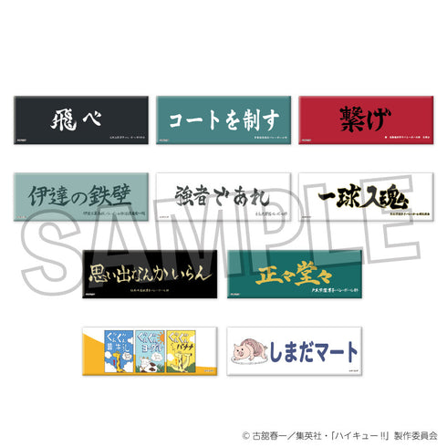 『ハイキュー!!』トレーディングロング缶バッジ 横断幕BOX【BOX】