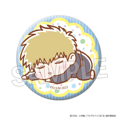 "Mob Psycho 100 III" Lazy and Flashy Pin Badge: Reigen Shintaro (Pajamas)
