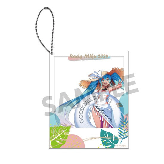『初音ミク レーシングミク』2024 Tropical Ver. ポラロイド風アクリルキーホルダー