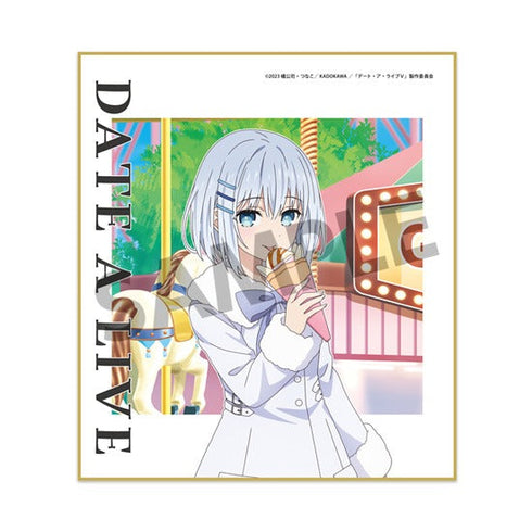 『デート・ア・ライブV』描き下ろしミニ色紙 鳶一折紙 遊園地デート ver.