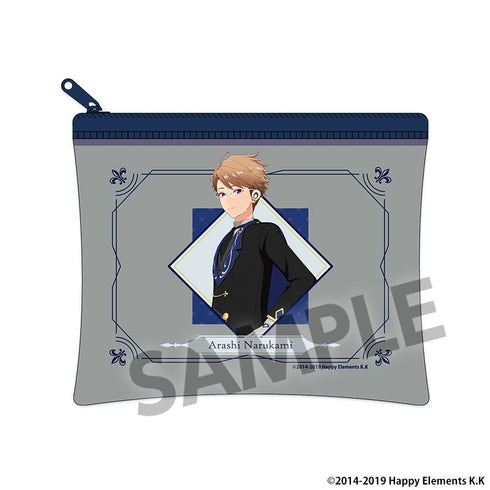 "Ensemble Stars!!" Memories Selection "Checkmate" Mini Clear Flat Pouch - Arashi Narukami
