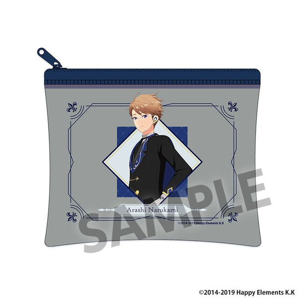 "Ensemble Stars!!" Memories Selection "Checkmate" Mini Clear Flat Pouch - Arashi Narukami