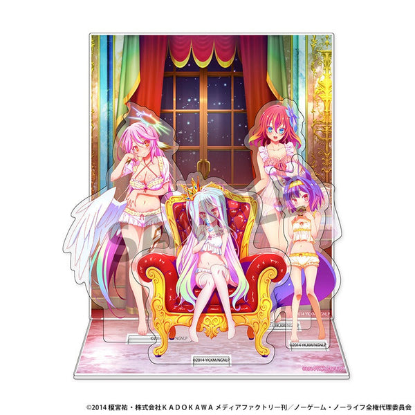 『ノーゲーム・ノーライフ』背景付き描き下ろしアクリルスタンド ナイトウェア ver.