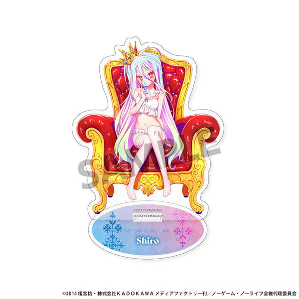 『ノーゲーム・ノーライフ』描き下ろしアクリルスタンド 白 ナイトウェア ver.