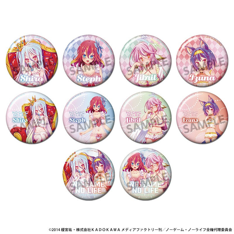 【ノーゲーム・ノーライフ】白 コミケ 85 配布 ミニキャラ 缶バッジ コミケ85で、「ノーゲーム・ノーライフ」の缶バッジを配布中