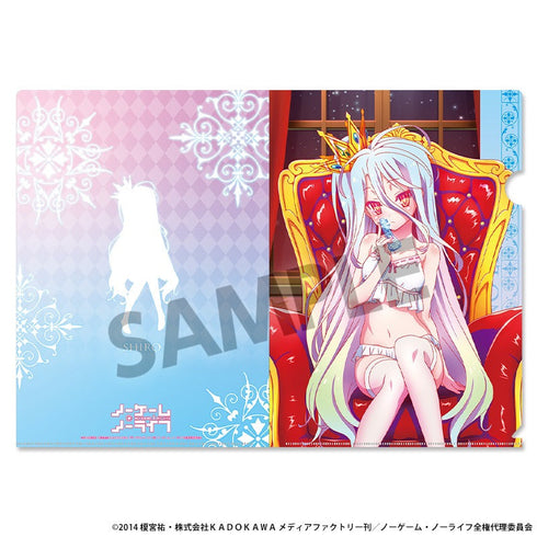 『ノーゲーム・ノーライフ』描き下ろしクリアファイル 白 ナイトウェア ver.