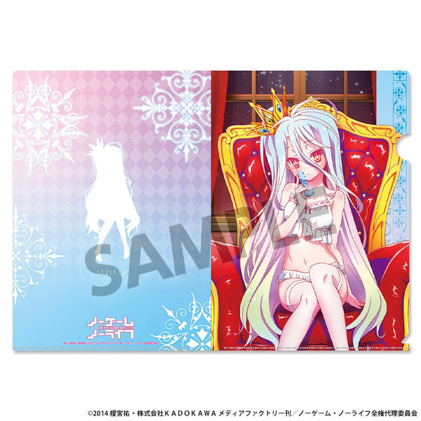 『ノーゲーム・ノーライフ』描き下ろしクリアファイル 白 ナイトウェア ver.