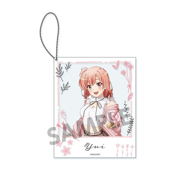 『やはり俺の青春ラブコメはまちがっている。完』描き下ろしポラロイド風アクリルキーホルダー 由比ヶ浜結衣 公園デート ver.
