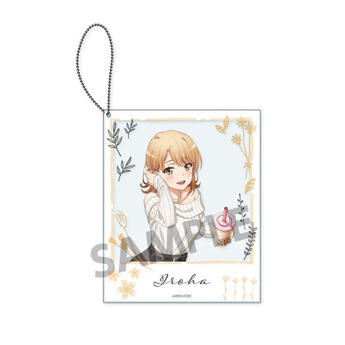 『やはり俺の青春ラブコメはまちがっている。完』描き下ろしポラロイド風アクリルキーホルダー 一色いろは 公園デート ver.