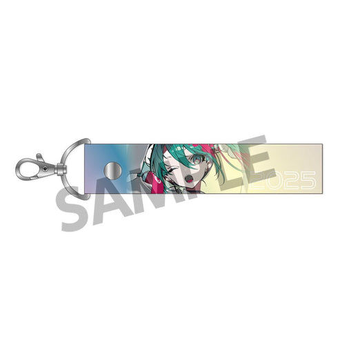 『初音ミク レーシングミク 2025』Rd.0 応援 Ver. オーロラテープキーホルダー