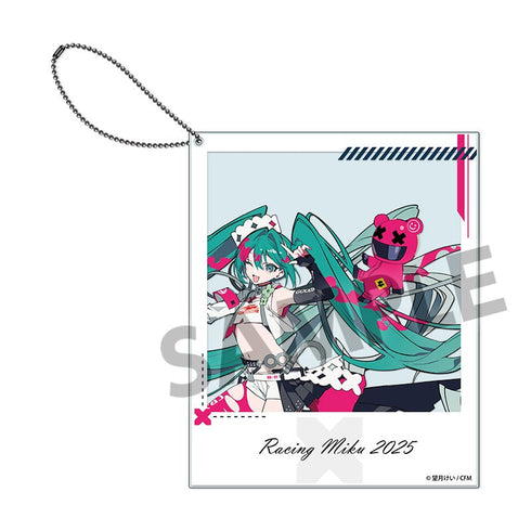 『初音ミク レーシングミク 2025』キービジュアル2 Ver. ポラロイド風アクリルキーホルダー