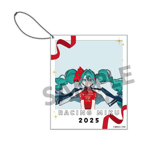 『初音ミク レーシングミク 2025』JCL TEAM UKYO 応援 Ver. ポラロイド風アクリルキーホルダー