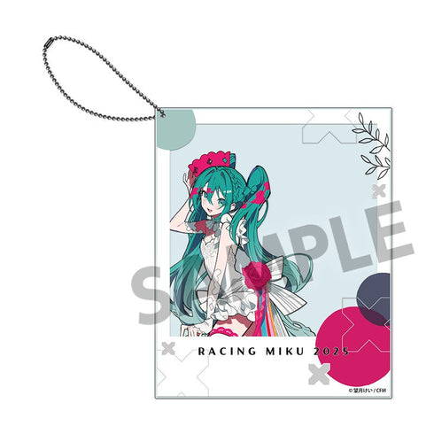 『初音ミク レーシングミク 2025』15th ”Rhapsody” Ver. ポラロイド風アクリルキーホルダー
