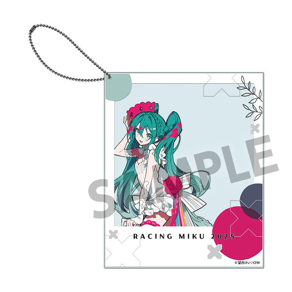 『初音ミク レーシングミク 2025』15th ”Rhapsody” Ver. ポラロイド風アクリルキーホルダー