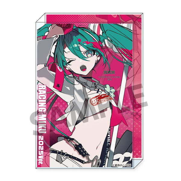 『初音ミク レーシングミク 2025』Rd.0 応援 Ver. アクリルブロック