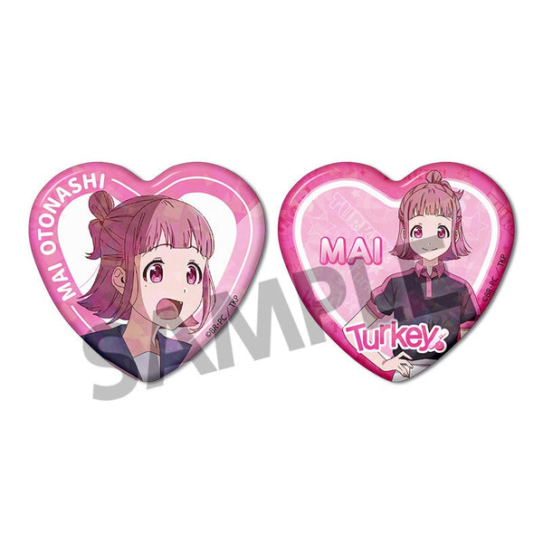 『Turkey!』ホログラムハート型缶バッジセット 音無麻衣
