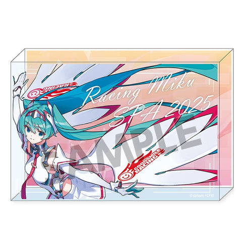 『初音ミク レーシングミク』SPA 2025 キービジュアル2 Ver. アクリルブロック