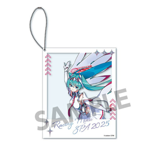 『初音ミク レーシングミク』SPA 2025 キービジュアル2 Ver. ポラロイド風アクリルキーホルダー