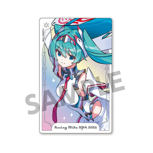 『初音ミク レーシングミク』SPA 2025 キービジュアル2 Ver. オーロラステッカー