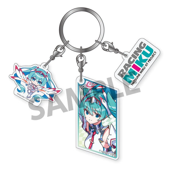 『初音ミク レーシングミク』SPA 2025 キービジュアル2 Ver. 3連アクリルキーホルダー