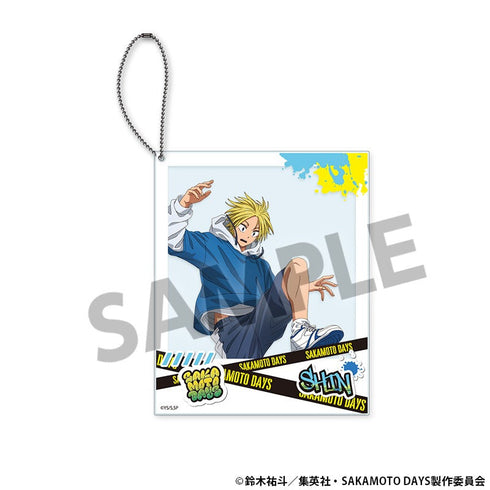 『SAKAMOTO DAYS』描き下ろしポラロイド風アクリルキーホルダー 朝倉シン パルクール ver.