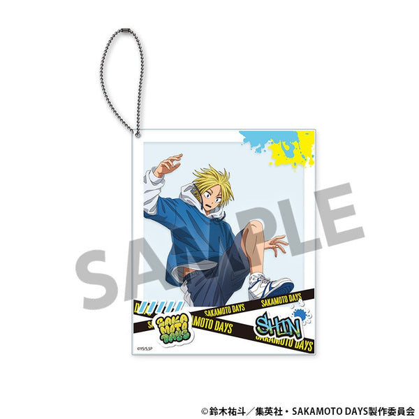 『SAKAMOTO DAYS』描き下ろしポラロイド風アクリルキーホルダー 朝倉シン パルクール ver.