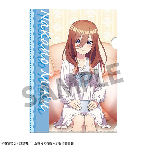 『五等分の花嫁*』描き下ろしクリアファイル 中野三玖 ナイトウェア ver.