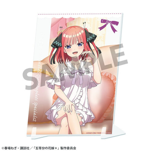 『五等分の花嫁*』描き下ろしビジュアルアクリルプレート 中野二乃 ナイトウェア ver.