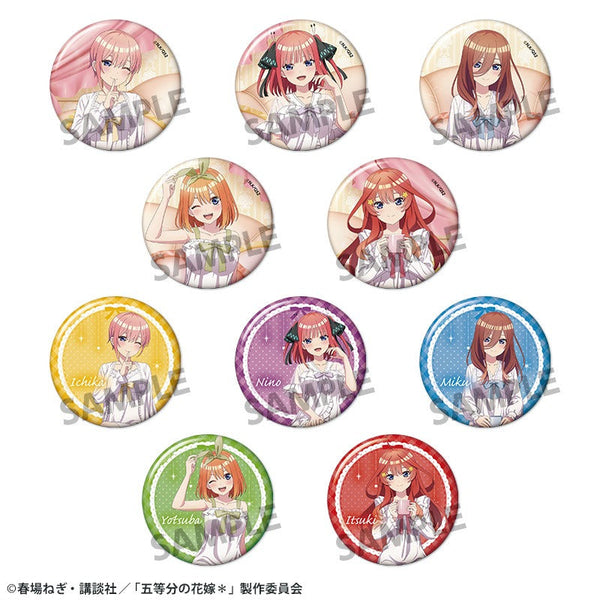 『五等分の花嫁*』描き下ろしトレーディング缶バッジ ナイトウェア ver.【BOX】