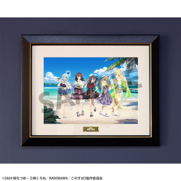 《為這美好的世界獻上祝福!》全新繪製角色精緻海報 度假版