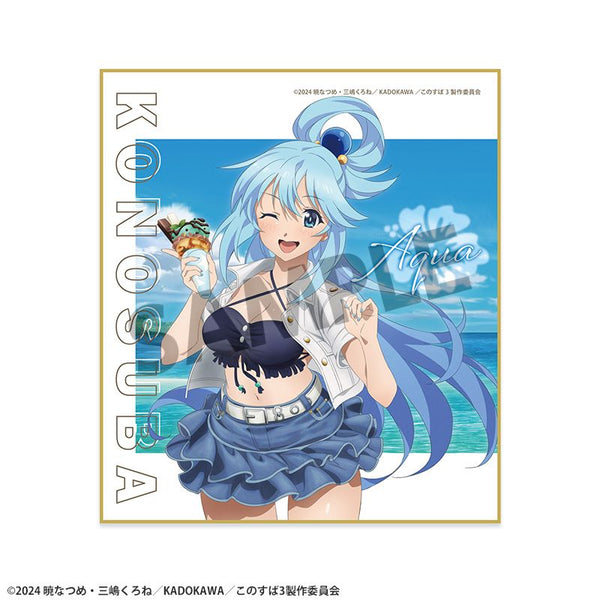 《为这美好的世界献上祝福!》全新绘制迷你色纸 艾尔莎 度假版