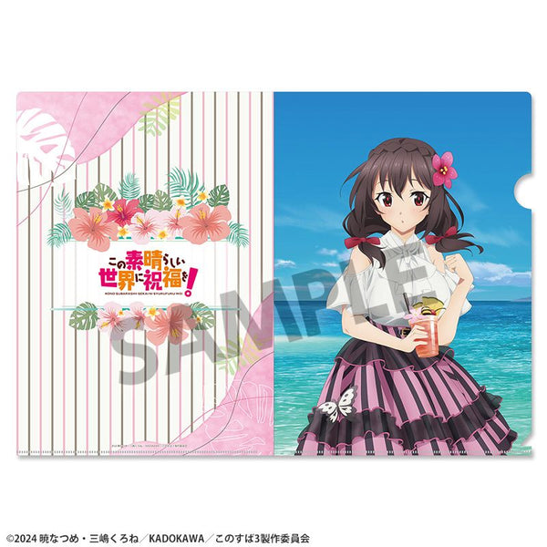 《为这美好的世界献上祝福!》全新绘制透明文件夹 悠悠 度假版