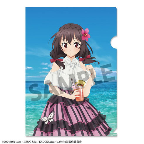 《為這美好的世界獻上祝福!》全新繪製透明文件夾 悠悠 度假版