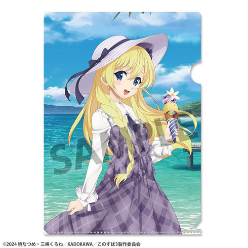 《为这美好的世界献上祝福!》全新绘制透明文件夹 艾莉丝 度假版