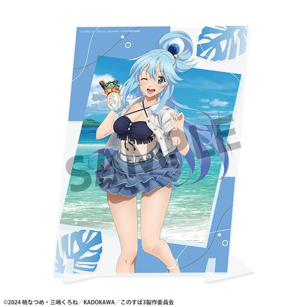 《为这美好的世界献上祝福!》全新绘制视觉亚克力板 艾尔莎 度假版