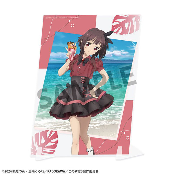 《为这美好的世界献上祝福!》全新绘制视觉亚克力板 梅古敏 度假版