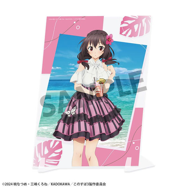 《为这美好的世界献上祝福!》全新绘制视觉亚克力板 悠悠 度假版