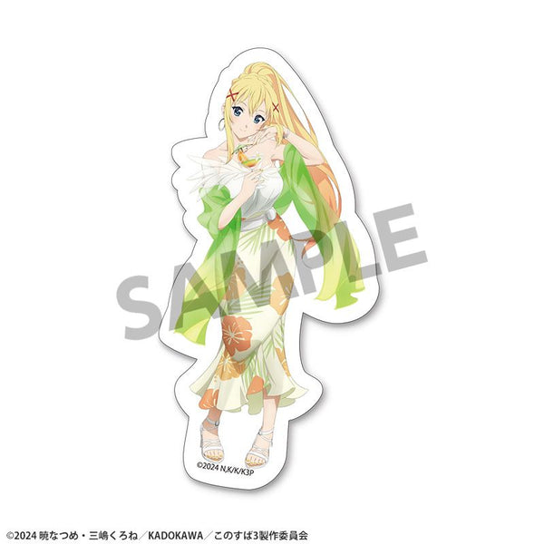 《为这美好的世界献上祝福!》全新绘制异形贴纸 达克妮丝 度假版