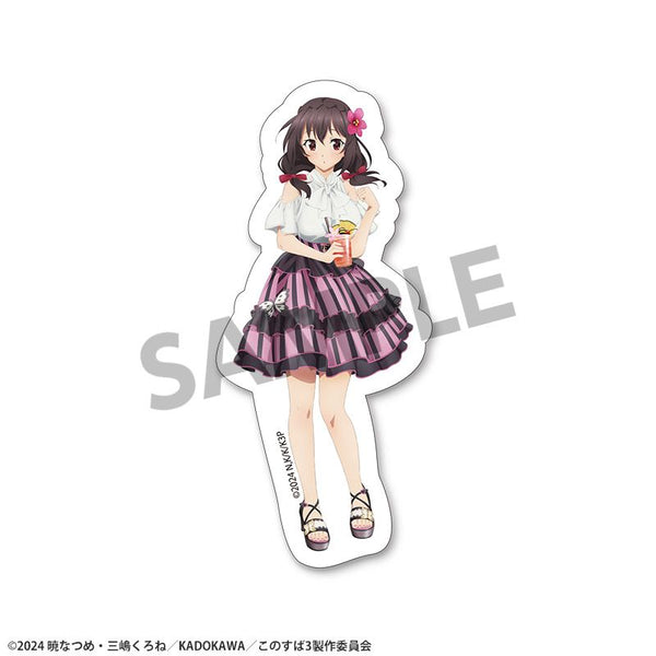 《为这美好的世界献上祝福!》全新绘制异形贴纸 云云 度假版