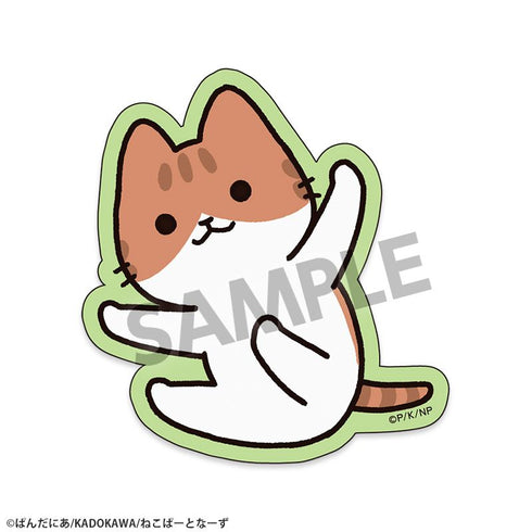 『うごく!ねこむかしばなし』アクリルステッカー チャトラ