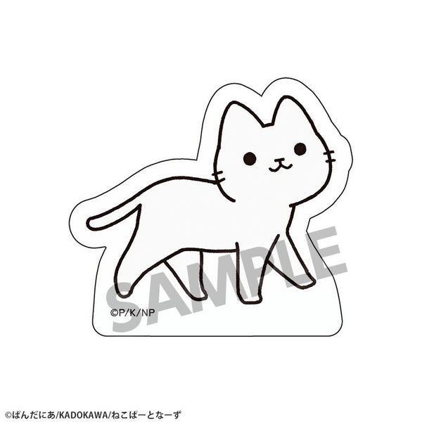 『うごく!ねこむかしばなし』アクリルマスコット シロネコ