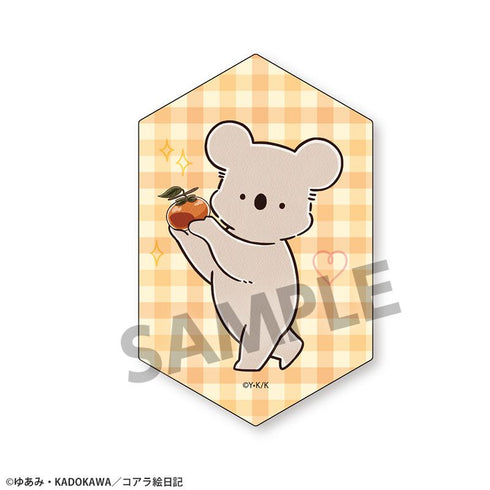 『コアラ絵日記』ステッカー コアラと柿