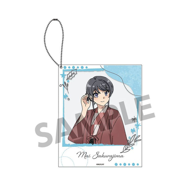 『青春ブタ野郎はサンタクロースの夢を見ない』ポラロイド風アクリルキーホルダー 桜島麻衣