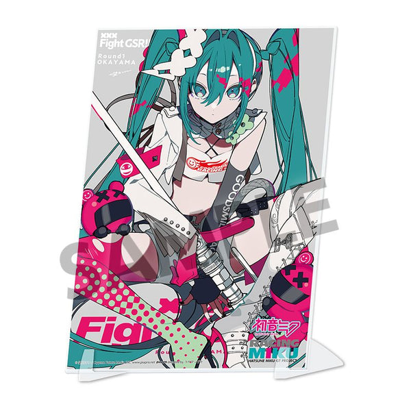 『レーシングミク』2025 Rd.1 OKAYAMA Ver. ビジュアルアクリルプレート