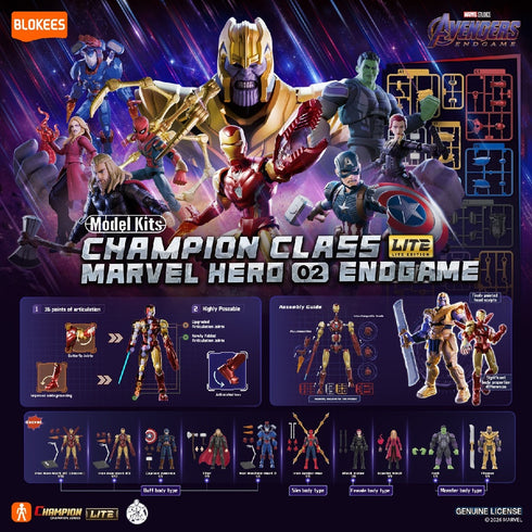 『マーベルヒーロー』Blokees Champion Class Lite CCL02【BOX】